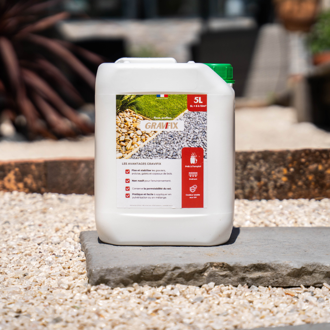 GRAVIFIX - Fixateur de graviers et paillis - 5L