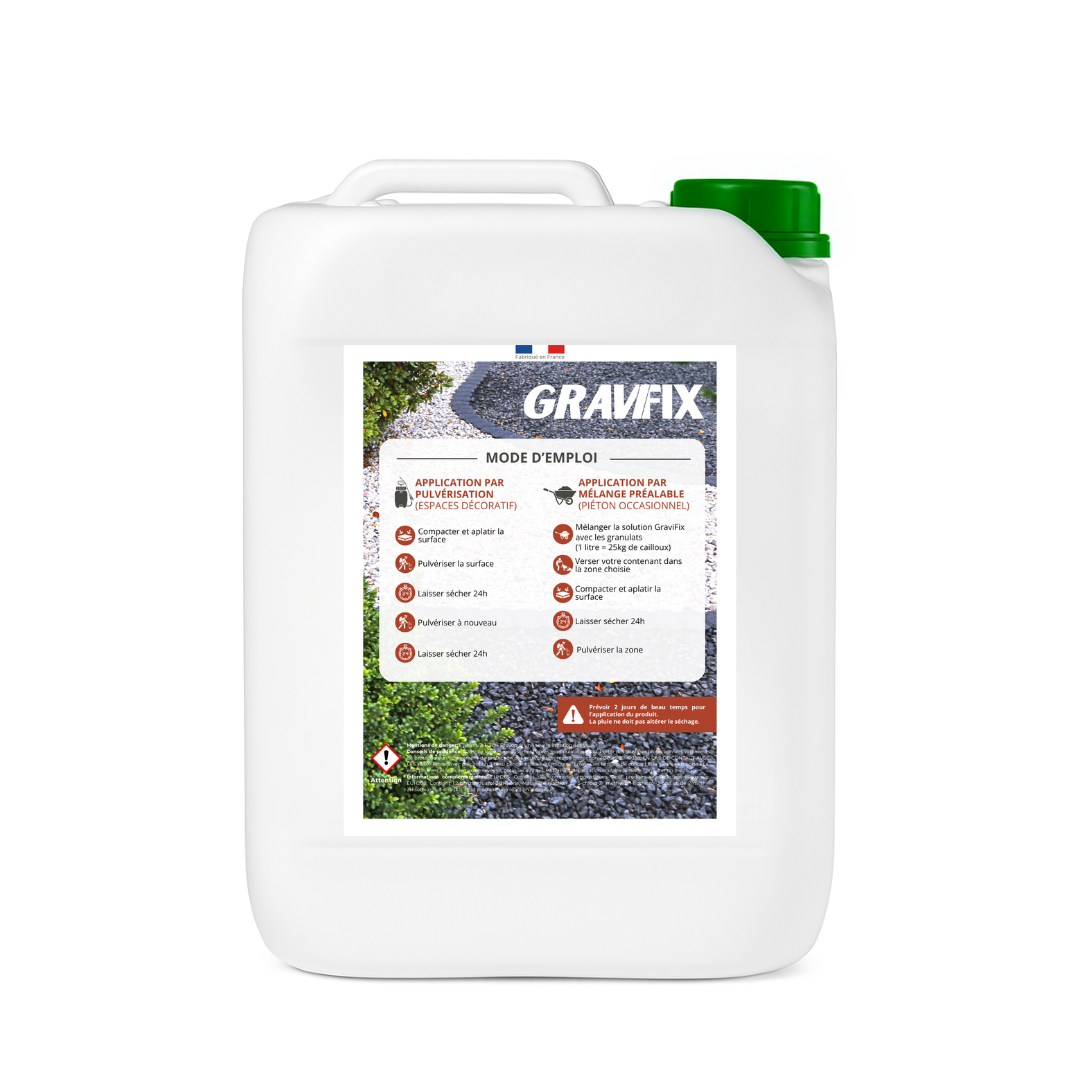 GRAVIFIX - Fixateur de graviers et paillis -  5L